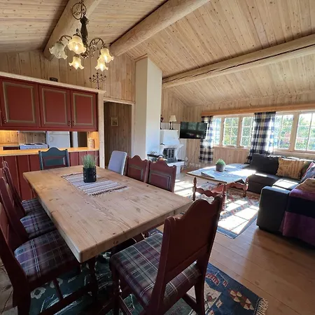 別荘 Nostalgic With 3 Bedroom Fireplace, And Terrace Beitostolen